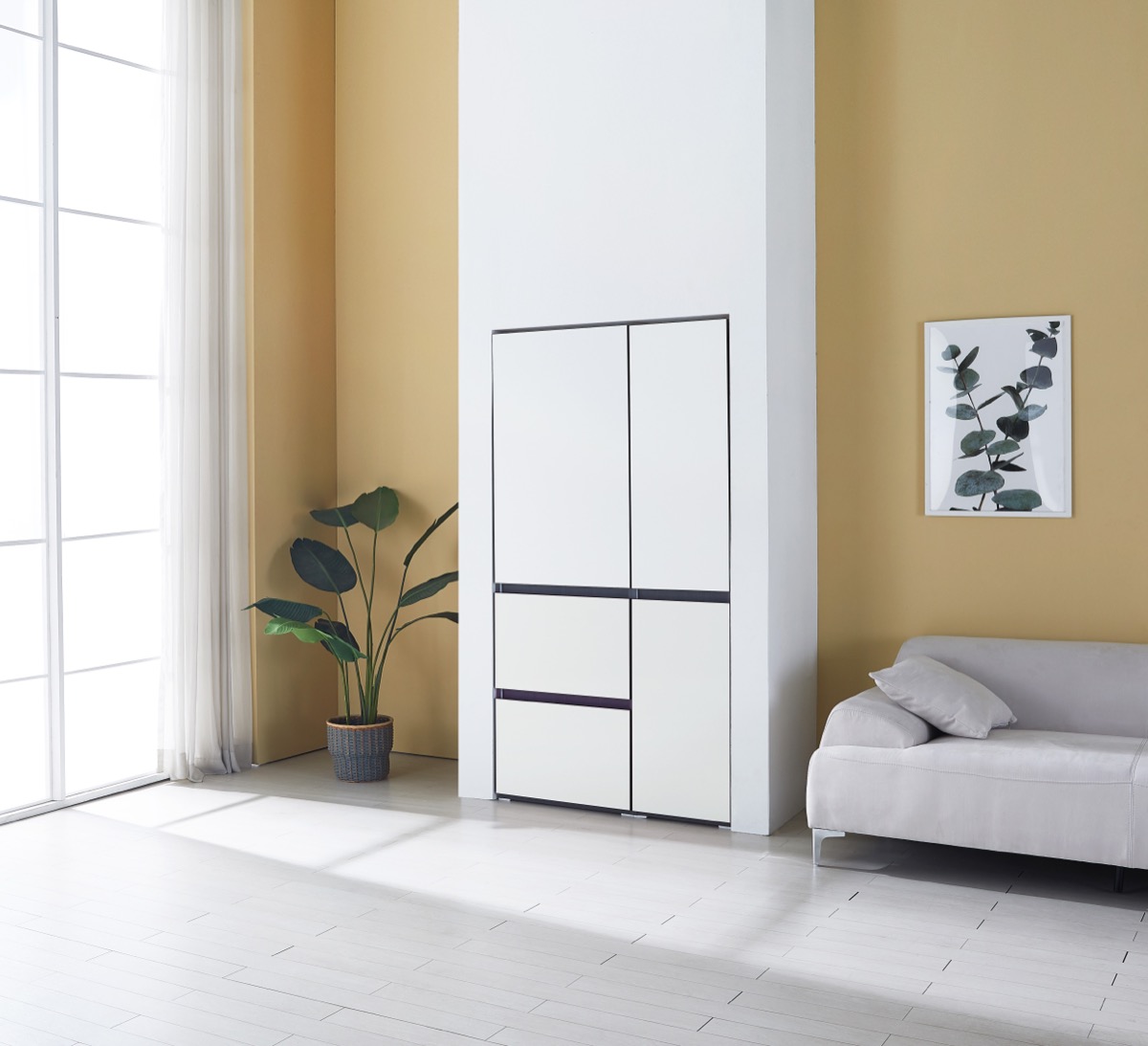 미자크 리버스 밥솥서랍수납장